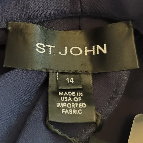 🆕️ St. John Jennifer Fit Caviar Pants - Picture 3 of 8